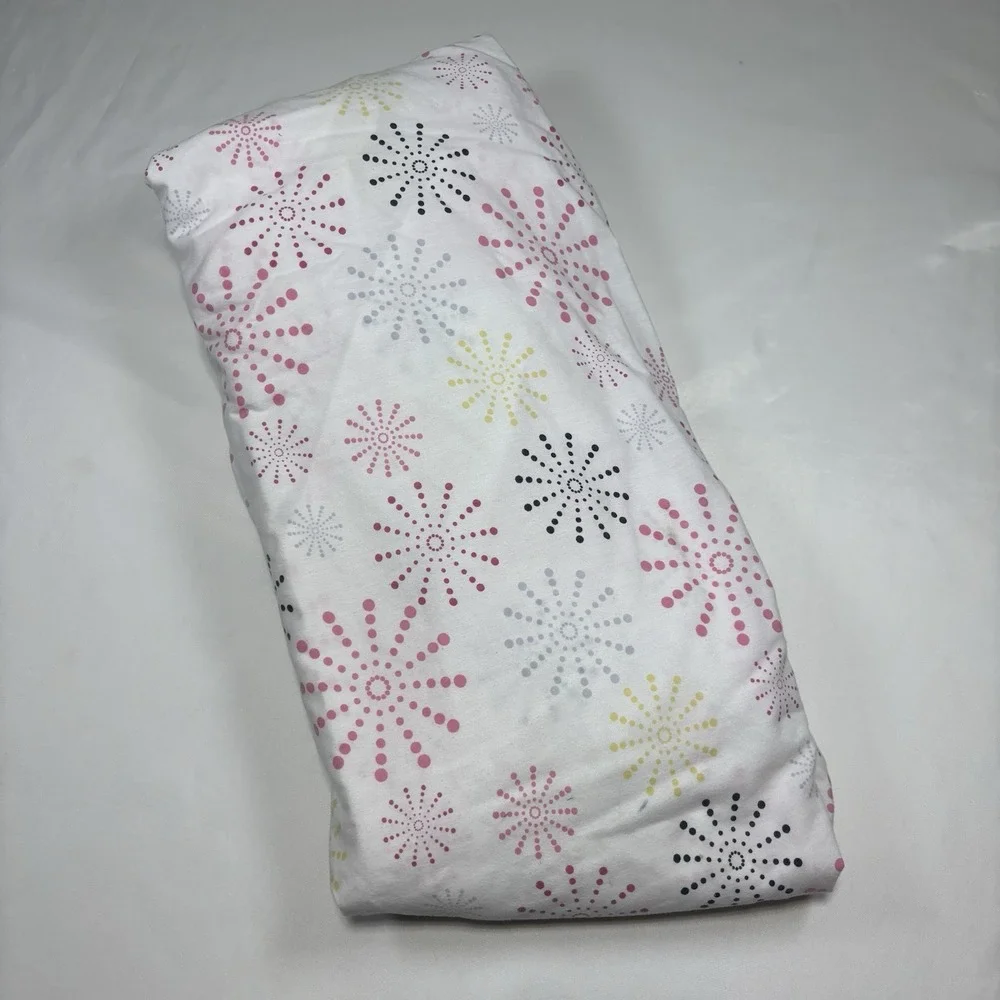 Hannah Montana Disney Twin Fitted Sheet Starburst Pattern Cotton Blend Fabric